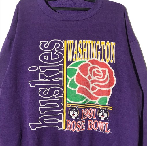Vintage Washington Huskies Rose Bowl Jumper Sweatshirt, NCAA College Shirt - Image 2