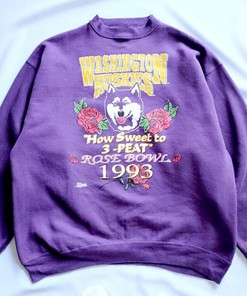 Vintage Washington Huskies Rose Bowl Sweatshirt, NCAA Classic Shirt for Him