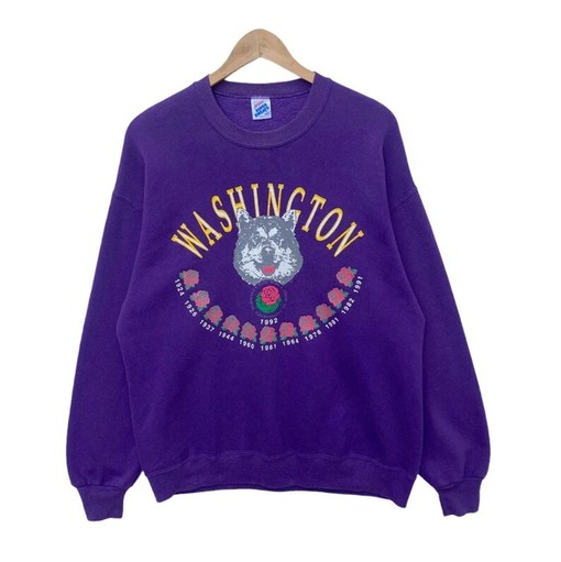 Vintage Washington Huskies Rose Bowl Sweatshirt, NCAA Hoodie for Fans