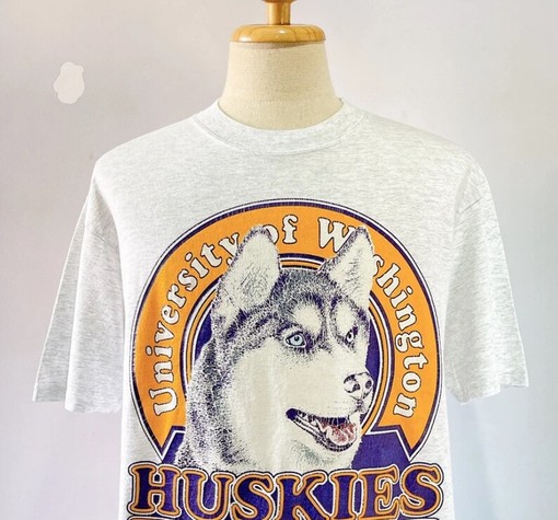 Vintage Washington Huskies Rose Bowl T-Shirt, NCAA Sweatshirt for Her - Image 2