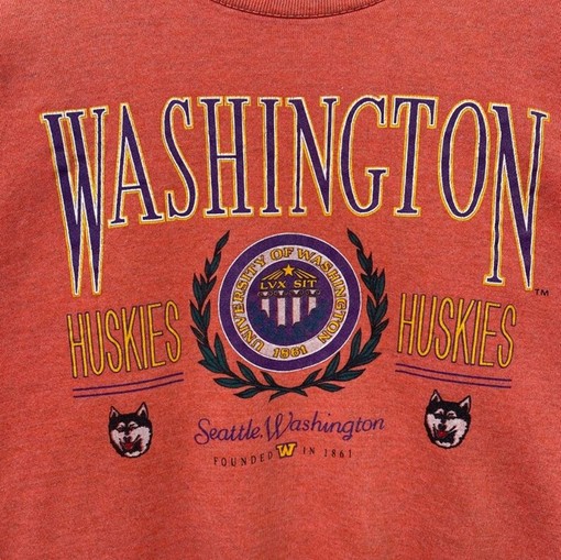 Vintage Washington Huskies Streetwear Sweatshirt, Classic American University Shirt - Image 2