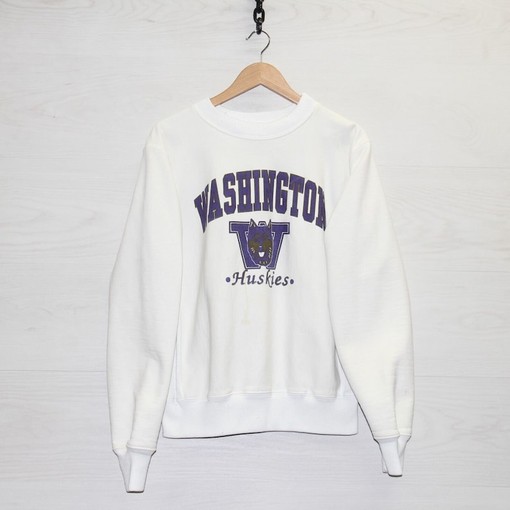 Vintage Washington Huskies Sweatshirt, NCAA College Shirt for Men