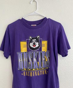 Vintage Washington Huskies Tee - Classic College Shirts - Retro NCAA Shirts