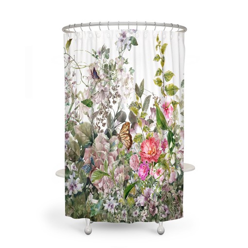 Vintage Wildflower Patch Shower Curtain, Bath Mat, and Towel Options, Bathroom Curtain Set - Image 3
