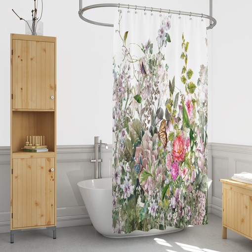 Vintage Wildflower Patch Shower Curtain, Bath Mat, and Towel Options, Bathroom Curtain Set - Image 4