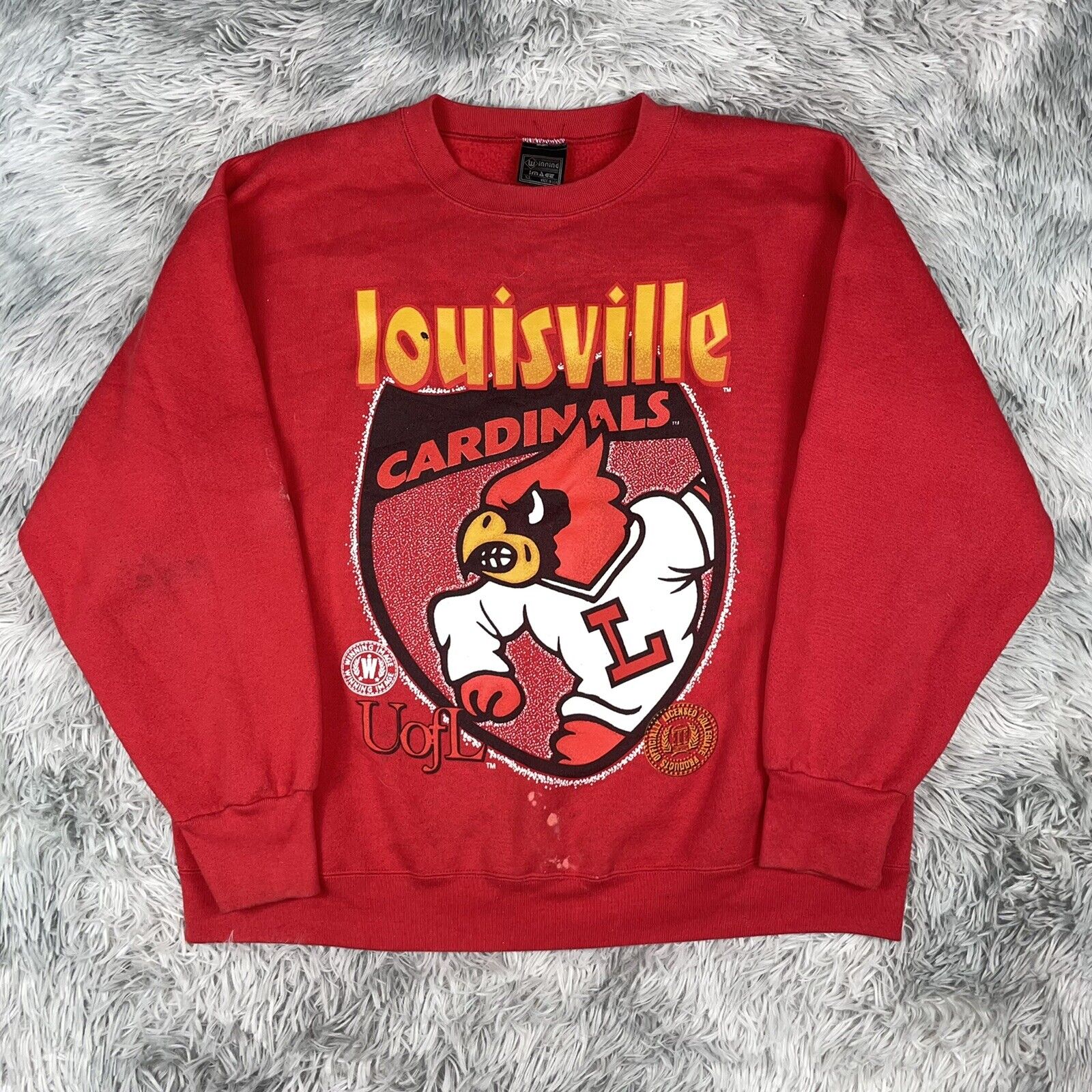 Vintage Winning Image Louisville University Cardinals Sweatshirt