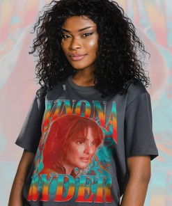 Vintage Winona Ryder Shirt, 90s Retro Style Beautiful Actress Tee