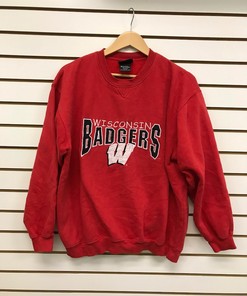 Vintage Wisconsin Badger State Pullover Sweatshirt - Football Fan Shirt - College Student Gift for NCAA Lovers