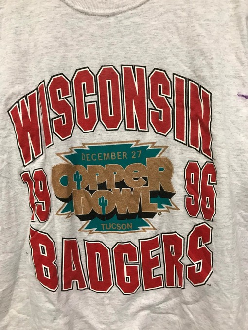 Vintage Wisconsin Badger State Pullover Sweatshirt - Football Fan Shirt - NCAA Gift for Diehard Fans - Image 2