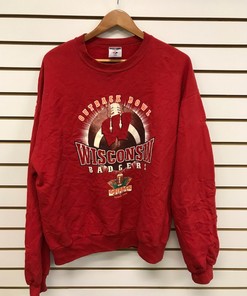 Vintage Wisconsin Badger State Pullover Sweatshirt - University Football Fan Gift for Sports Lovers