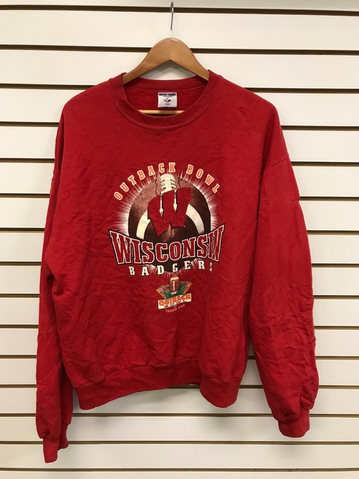 Vintage Wisconsin Badger State Pullover Sweatshirt - University Football Fan Gift for Sports Lovers
