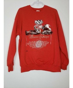 Vintage Wisconsin Badgers 1994 NCAA Rose Bowl Crew Neck Sweatshirt - Classic NCAA Clothing with retro ncaa shirts