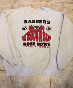 Vintage Wisconsin Badgers 1994 Rose Bowl Champions Sweatshirt - Classic NCAA Clothing for Fans