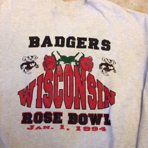 Vintage Wisconsin Badgers 1994 Rose Bowl Champions Sweatshirt - Classic NCAA Clothing for Fans - Image 3