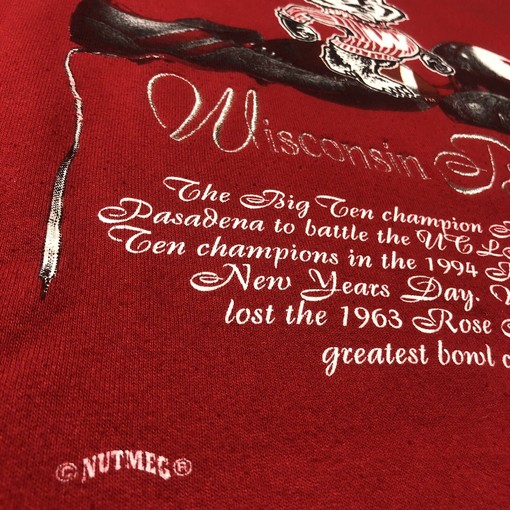 Vintage Wisconsin Badgers Crewneck Sweatshirt, Wisconsin Travel Gift, University Student Gift with college shirts - Image 2