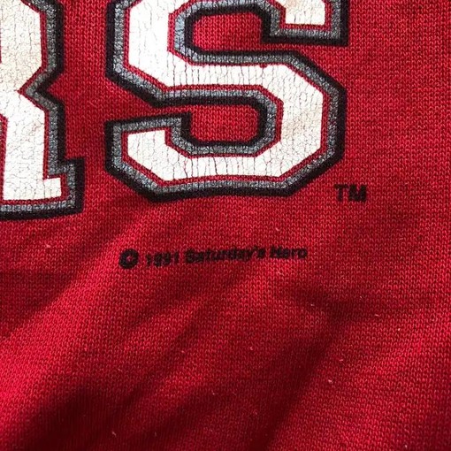 Vintage Wisconsin Badgers Rugby Sweatshirt from 1991, Wisconsin Travel Gift, University Student Gift for Sports Lovers - Image 3