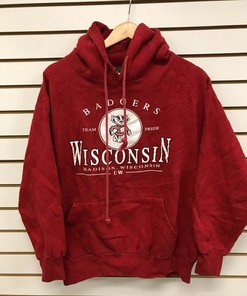 Vintage Wisconsin Badgers Team Pride Hoodie, Wisconsin Travel Gift, University Student Gift with sport shirts unisex