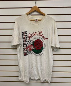 Vintage Wisconsin Rose Bowl Shirt from the 1990s, Wisconsin Travel Gift, University Student Gift