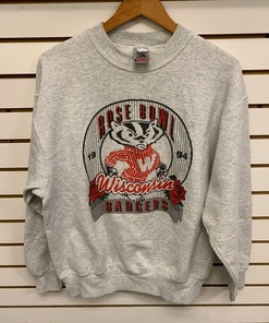 Vintage Wisconsin Rose Bowl Sweatshirt from the 1990s, Wisconsin Travel Gift, University Student Gift