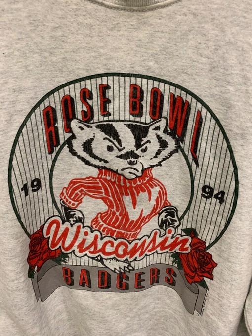 Vintage Wisconsin Rose Bowl Sweatshirt from the 1990s, Wisconsin Travel Gift, University Student Gift - Image 2