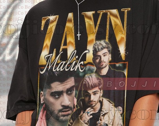 Vintage Zayn Malik Homage Tee, Retro 90s Boyband Concert Shirt - Image 2
