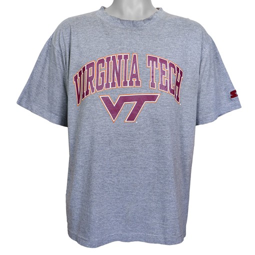 Virginia Tech VT Starter Spell-Out T-Shirt, 1990s Vintage NCAA Shirt - Unisex Sport Sweatshirt Hoodie Gift
