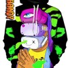 Virtual Reality Unisex All Over Print 3D Hoodie with VR Design for Gamers