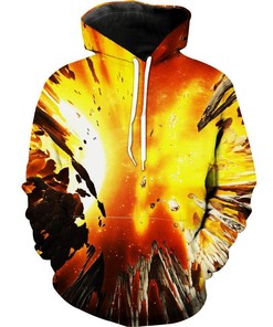 Volcano Explosion Scenic 3D Printed All Over Custom Hoodie