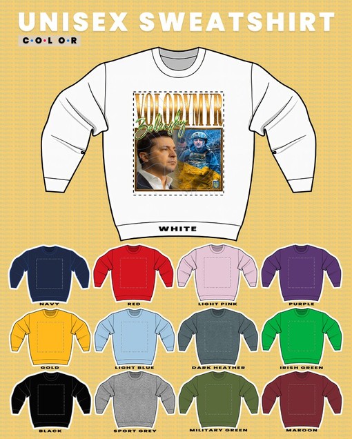 Volodymyr Zelensky Homage Sweatshirt, Ukraine President Fan Sweater - Image 3