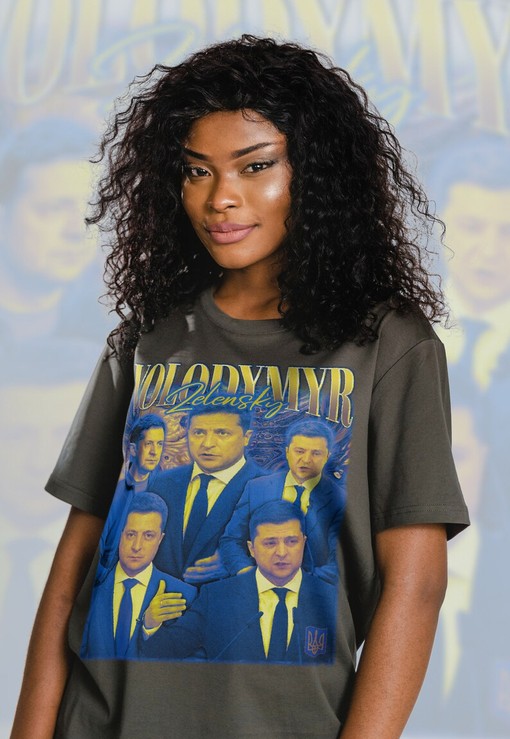 Volodymyr Zelensky T-shirt, Stand With Ukraine President Tee