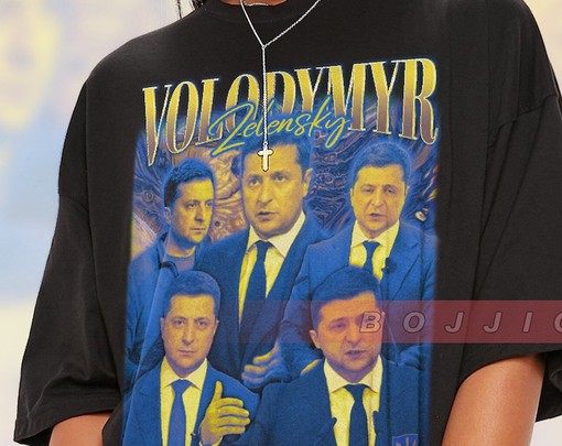 Volodymyr Zelensky T-shirt, Stand With Ukraine President Tee - Image 2