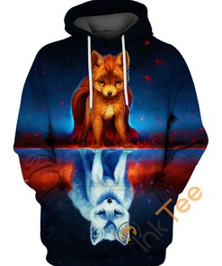 Vulpix Mirrored Pokemon Hoodie with 3D All Over Print for a Mesmerizing Look