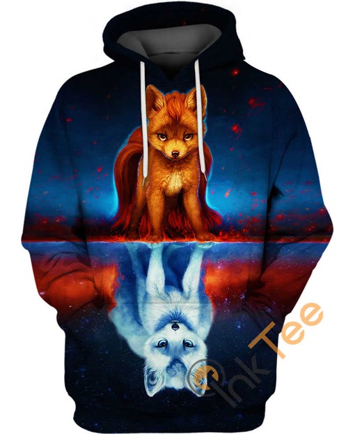 Vulpix Mirrored Pokemon Hoodie with 3D All Over Print for a Mesmerizing Look