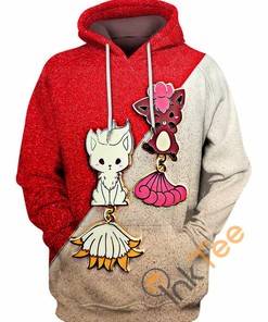 Vulpix and Ninetales Pokemon Hoodie with 3D All Over Print for Fans