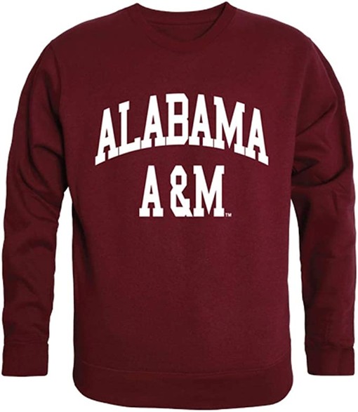 W Republic Aamu Alabama A&M University Bulldogs Arch Crewneck Pullover Sweatshirt Vintage