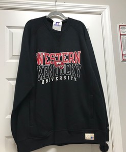 WKU Hilltoppers Vintage Black Sweatshirt, Retro NCAA Apparel for Women