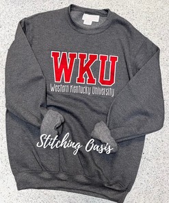 WKU University Applique Sweatshirt | College Sweatshirt