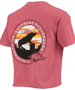 WOCARDINAL Arkansas Razorbacks Circle Scene Comfort Colors Shirt - Hogs Shirt Gifts for Razorbacks Lovers