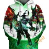 Warcraft Illidan Stormrage Legendary 3D Hoodie with Iconic Design for Gamers