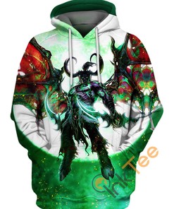 Warcraft Illidan Stormrage Legendary 3D Hoodie with Iconic Design for Gamers