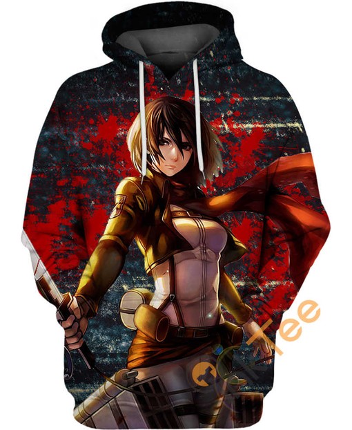 Warrior Mikasa Ackerman Hoodie - Perfect for Fans of Attack on Titan Anime