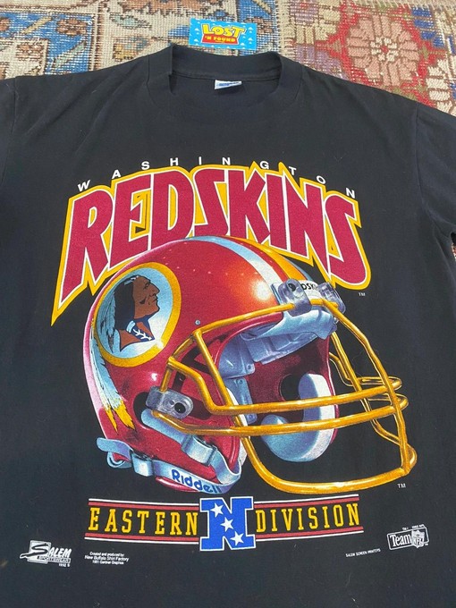 Was Redskins Helmet Logo 1992 Vintage Style NFL Sweatshirt T-shirt - Ideal Gift for Football Fans - Image 2