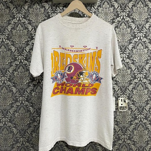 Was Redskins Superbowl World Champs Vintage Style 90s NFL Sweatshirt T-shirt - Ideal Gift for Fans