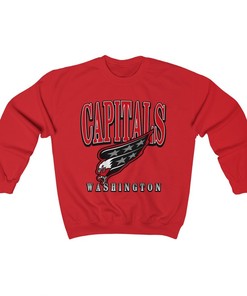 Washington Capitals BLACKOUT Retro NHL Sweatshirt Hoodie TShirt - Must Buy For Hockey Fans