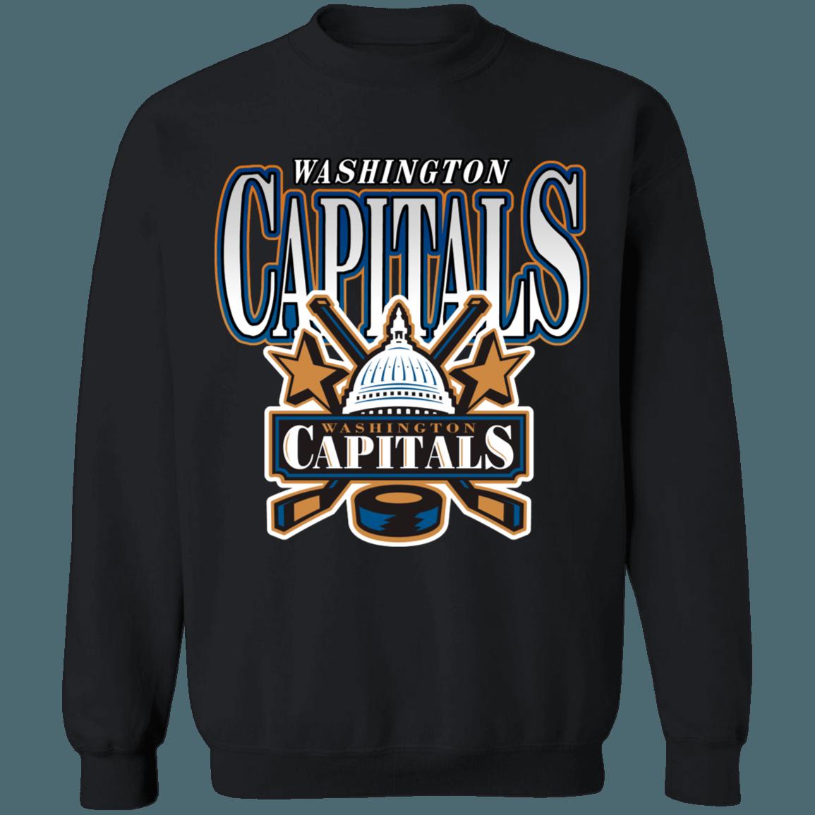 Washington Capitals CAPITOL Retro NHL Sweatshirt Hoodie TShirt - Ideal For NHL Lovers - Image 2