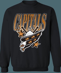 Washington Capitals EAGLE 06 Retro NHL Sweatshirt Hoodie TShirt - Perfect Gift For Hockey Fans