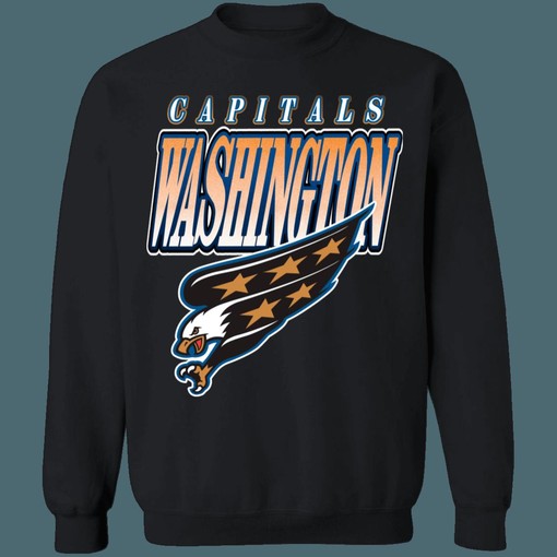 Washington Capitals EAGLE Vintage NHL Sweatshirt Hoodie TShirt - Perfect Gift For Fans of NHL - Image 2