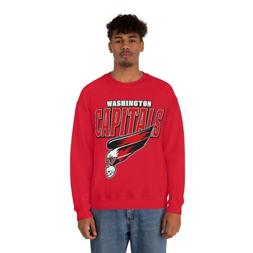 Washington Capitals HALLOWEEN Retro NHL Sweatshirt Hoodie TShirt - Ideal For NHL Lovers - Image 3