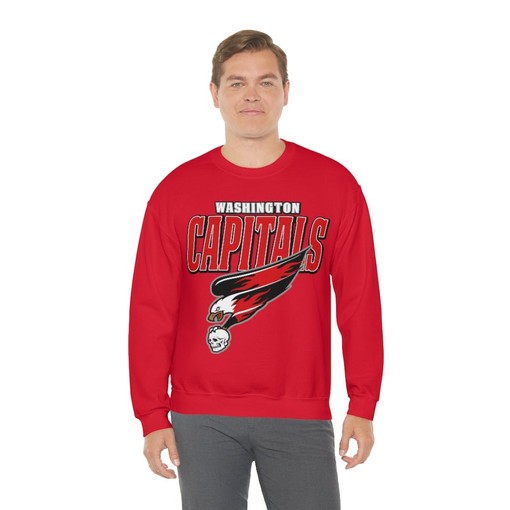 Washington Capitals HALLOWEEN Retro NHL Sweatshirt Hoodie TShirt - Ideal For NHL Lovers - Image 4