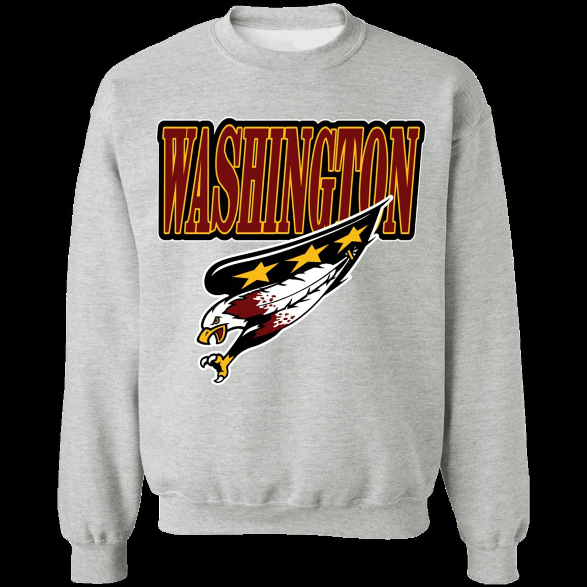Washington Capitals RedSkins Vintage NHL NFL American Football Lover Sweatshirt Hoodie - Ideal For NFL and NHL Lovers - Image 2